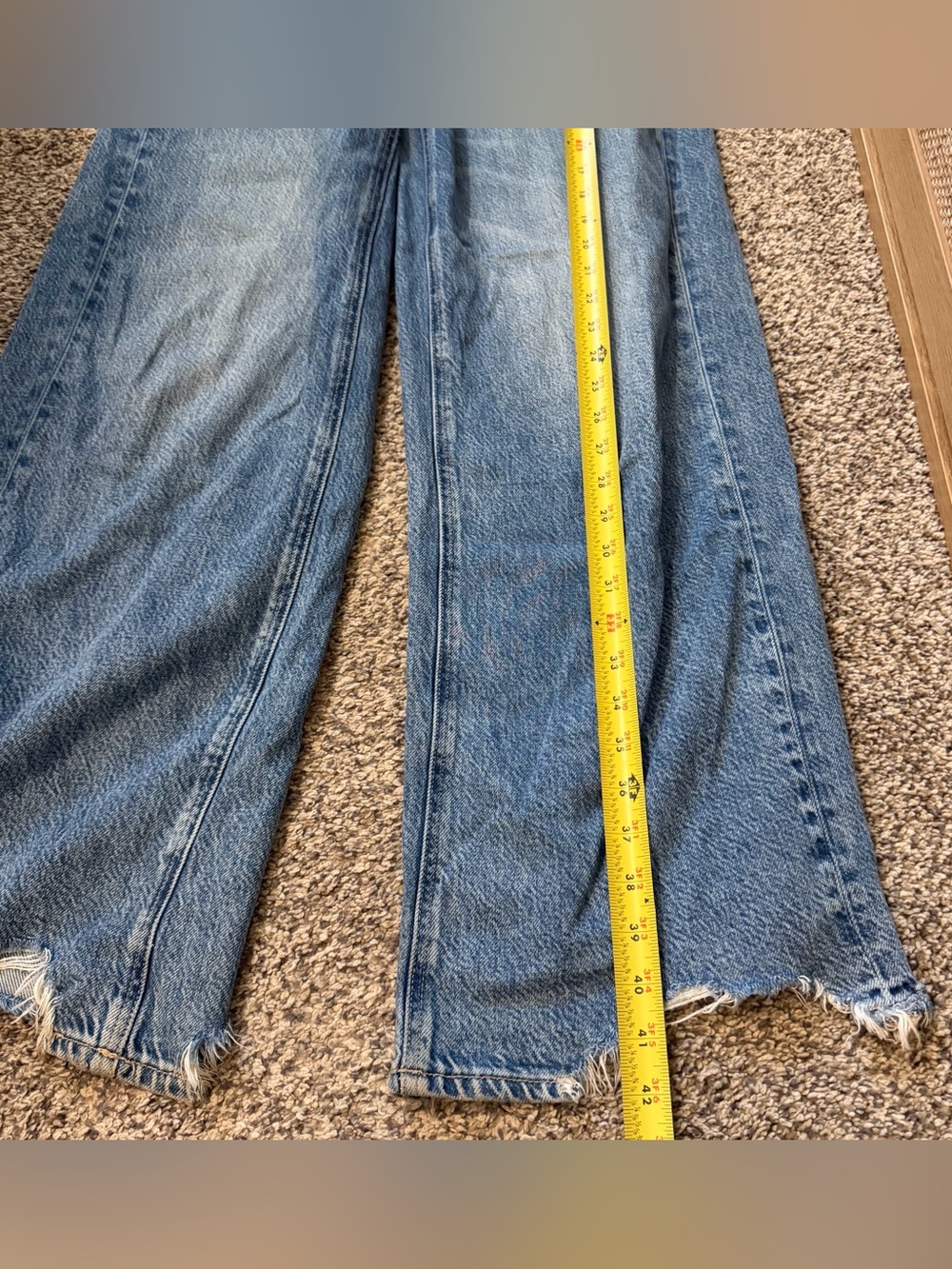 Women’s American Eagle Outfitters Super High Rise Baggy Wide Leg Denim size 8 - Picture 2 of 6